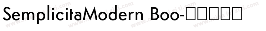 SemplicitaModern Boo字体转换